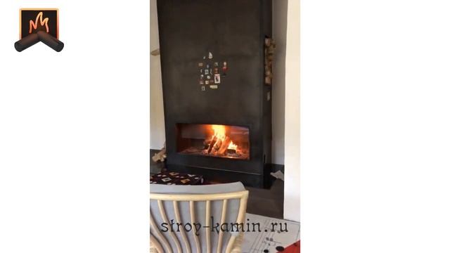 Современный камин у музыканта - гармония хорошего вкуса и великолепного исполнения смотреть онлайн