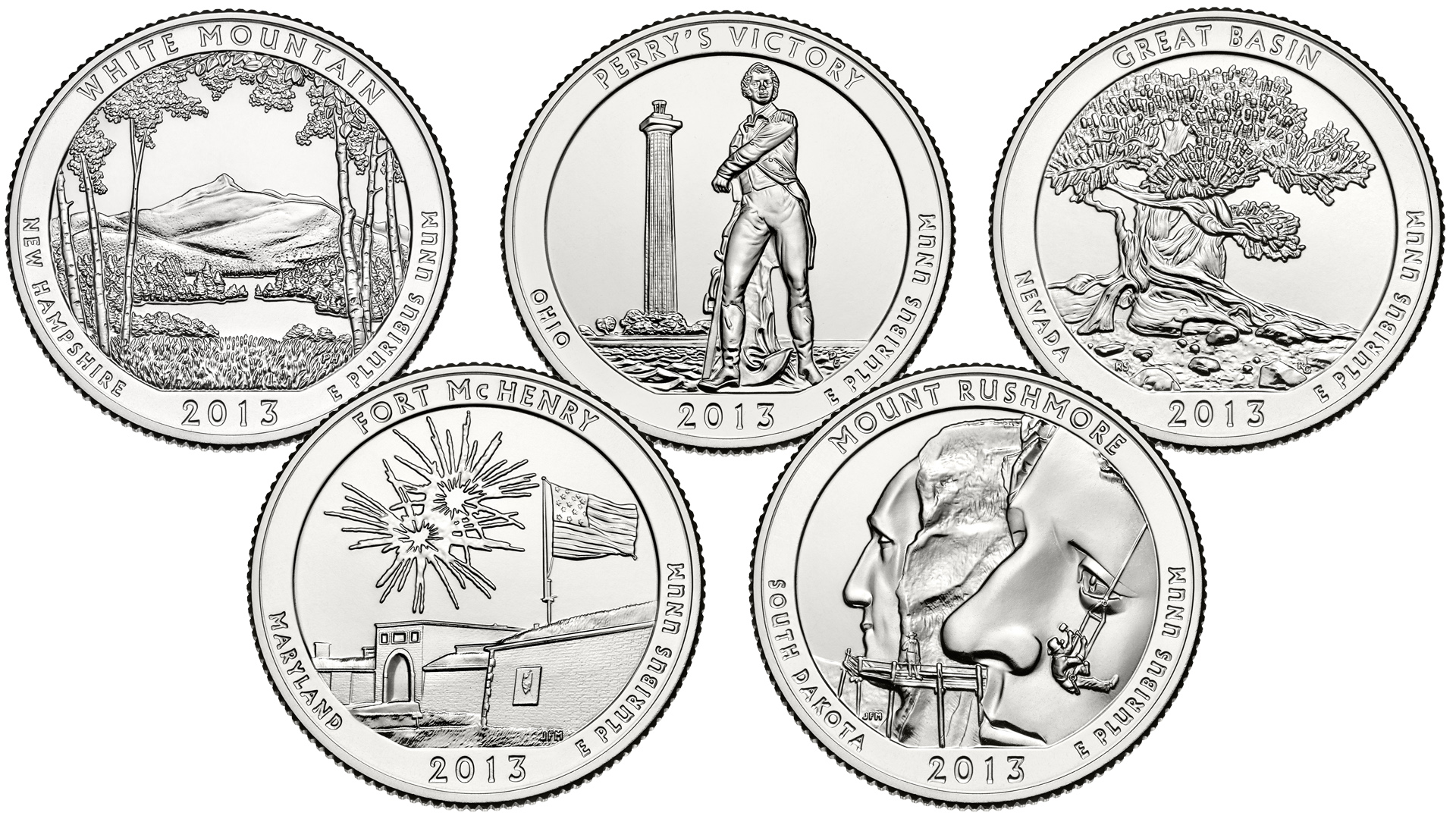 Монеты 25 центов из серии Прекрасная Америка выпуска 2013 года. смотреть онлайн