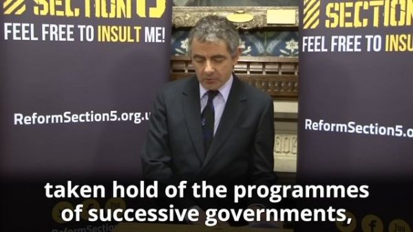 Rowan Atkinson on free speech