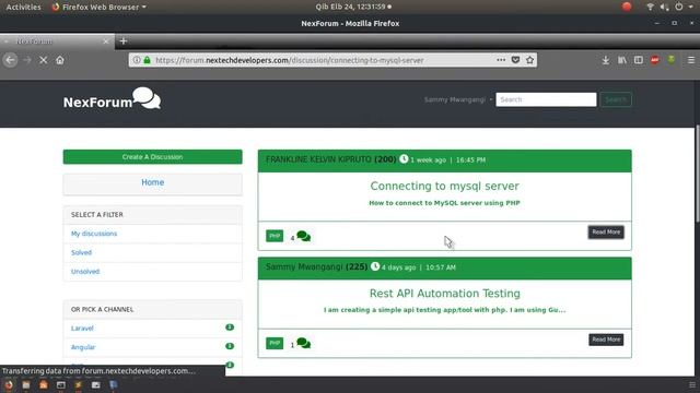 Laravel 5.6 Forum App Demo смотреть онлайн