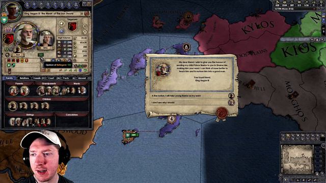 CK2 AGOT | Last of The Great Bastards: Bellegere Otherys | Ep2 "The Basilisk Queen" смотреть онлайн