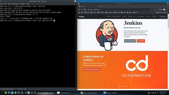 Jenkins Run Jenkins without Installation Using WAR File смотреть онлайн