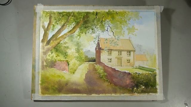 Watercolor Painting - The Old Mass House in Egton смотреть онлайн