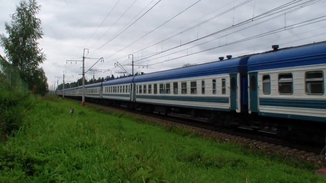 ЧС2-1024 со скорым поездом №383 Санкт-Петербург-Ташкент смотреть онлайн