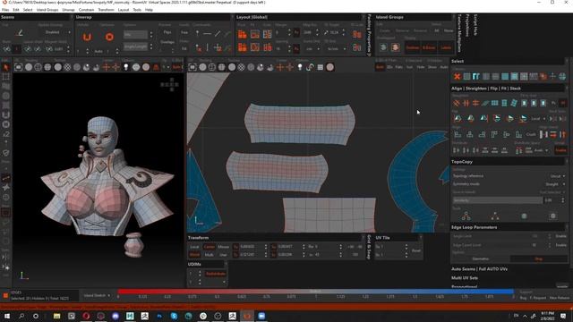 UV РАЗВЕРТКА и ЗАПЕКАНИЕ в Marmoset || Создаем 3D модель Мисс Фортуны из игры «Лига Легенд»