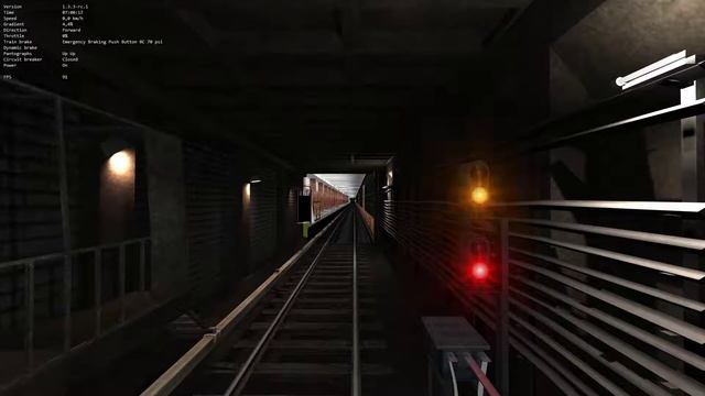 Светофор метро в OpenRails смотреть онлайн