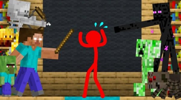 [ПЕРЕЗАЛИВ] Monster School - Animation vs. Minecraft Shorts Ep 27.