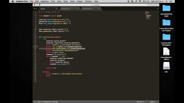 Script Python: Ataque de Fuerza Bruta a SSH смотреть онлайн