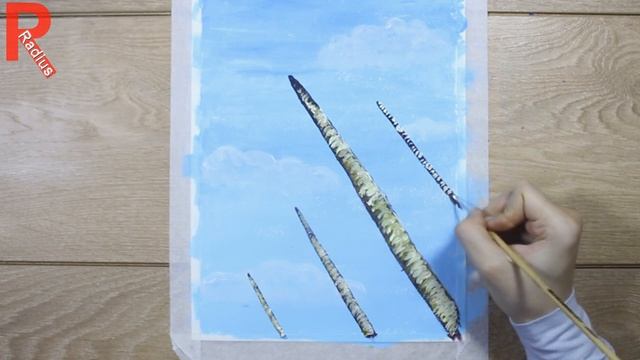 Как нарисовать Пальмы Акрилом для начинающих смотреть онлайн