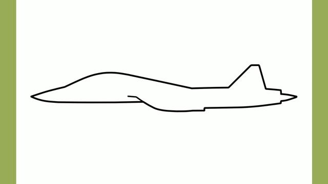 How to draw a FIGHTER JET easy / drawing airplane step by step смотреть онлайн