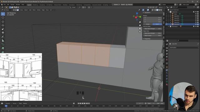 Архвиз в UE4 и Blender - Часть 1. Блокинг | Визуализация кухни с 0 по шагам | Уроки на русском смотреть онлайн