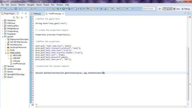 sending mail using jsp part смотреть онлайн