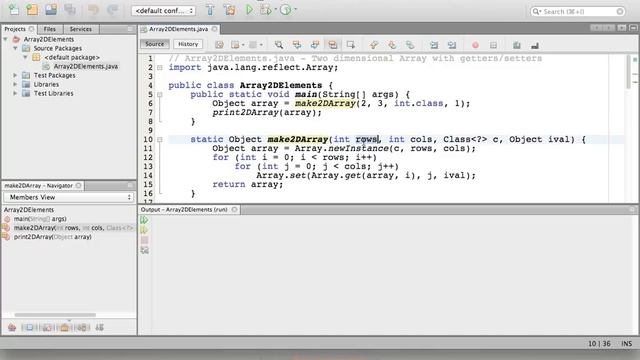 Java Reflection: Creating Multidimensional Arrays смотреть онлайн
