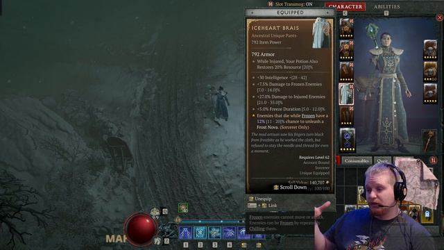 Diablo IV Unique Items - Iceheart Brais (Sorceress Pants) смотреть онлайн