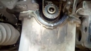 Киа спектра.замена ремня ГРМ и помпы