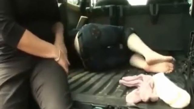 Feet Tickle In Car Trunk