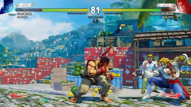Four Wude (Ryu) vs Kensou (Ken) Hungbee (Karin) Street Fighter V смотреть онлайн