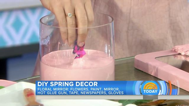Wallpaper Panels, Paint-Dipped Stools: Add Color To Your Home For Spring | TODAY смотреть онлайн