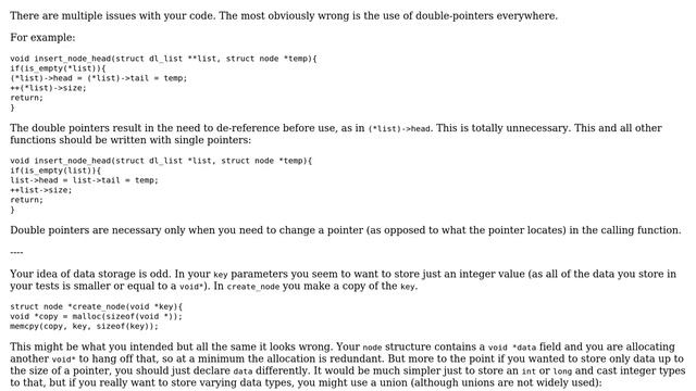Doubly linked list with no apparent memory leaks (3 Solutions!!) смотреть онлайн