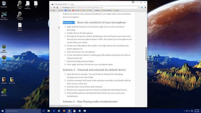 Fix: Low Mic Volume while recording Voice-overs in Win 10 w/ Shadowplay, etc. смотреть онлайн