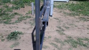 Откатные ворота на средней балке.