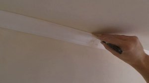 Потолочный (плинтус) Багет. Делаем стыки палок Невидимыми.  Починка после поклейки.