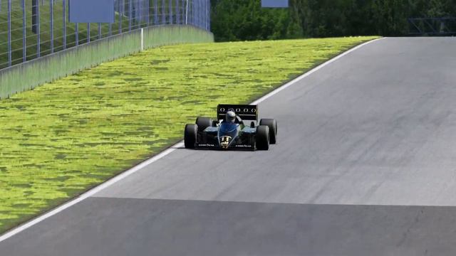 having fun with the Lotus 98T at Imola | 1:37:839 смотреть онлайн