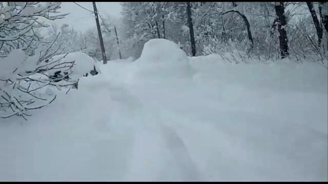 Краснодар. Горячий ключ. Горячий источник. Завалило снегом. смотреть онлайн