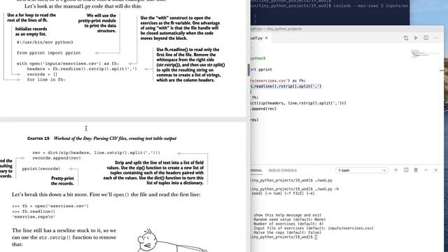 Tiny Python Projects: Ch 19 Pt 3 (Parsing a delimited text file) смотреть онлайн