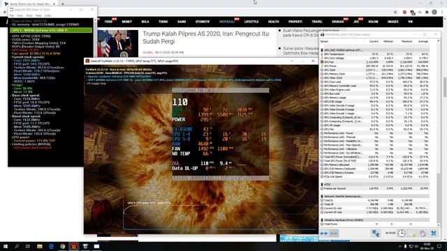 Gigabyte 1080 Ti Gaming OC Stress test - Temp Check смотреть онлайн