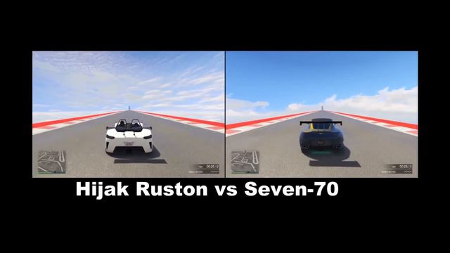 GTA5 Hijak Ruston vs Seven 70 Sport Class смотреть онлайн