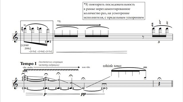 Anton Smirnov - 'Frequencies and amplitudes' for flute solo смотреть онлайн