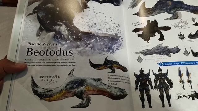 CONCEPT ART BOOK DESIGN MONSTER HUNTER WORLD ICEBORNE смотреть онлайн