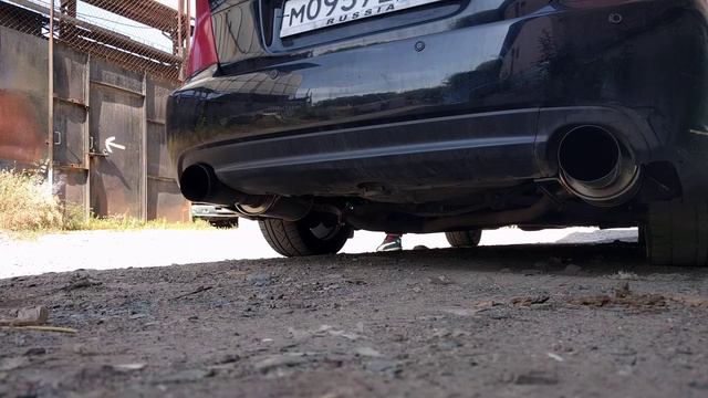 Subaru Legacy Ej20x банки K2gear безкат + труба вместо резонатора