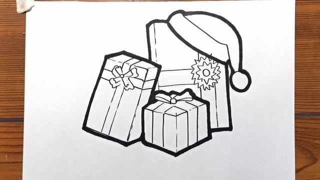 How to Draw Christmas Present Step by Step смотреть онлайн