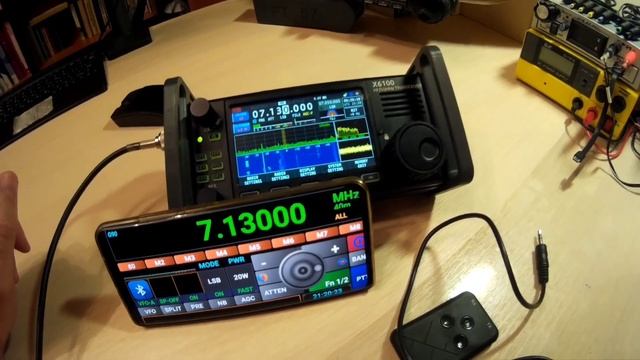 Xiegu x6100, управление по Bluetooth. TxRx. Новая прошивка update 1.6 . смотреть онлайн