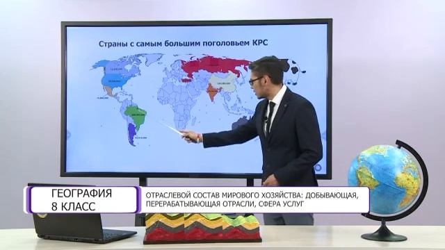 География. 8 класс. Отраслевой состав мирового хозяйства /09.04.2021/ смотреть онлайн