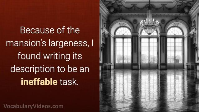 😶 Learn English Words: INEFFABLE - Meaning, Vocabulary with Pictures and Examples смотреть онлайн
