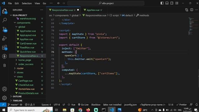 Build Vuejs E-Commerce Web-App In Arabic 2023 - 24- Responsive Nav смотреть онлайн