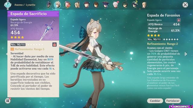 GUIA COMPLETA DE LYNETTE! Mejores Armas, Artefactos, Equipos y más | Genshin Impact смотреть онлайн