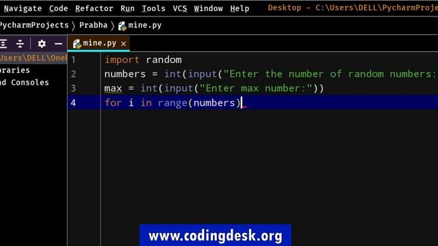Python Programs | 8.Random Number generator in Python Programming | In Telugu | By Coding Desk смотреть онлайн