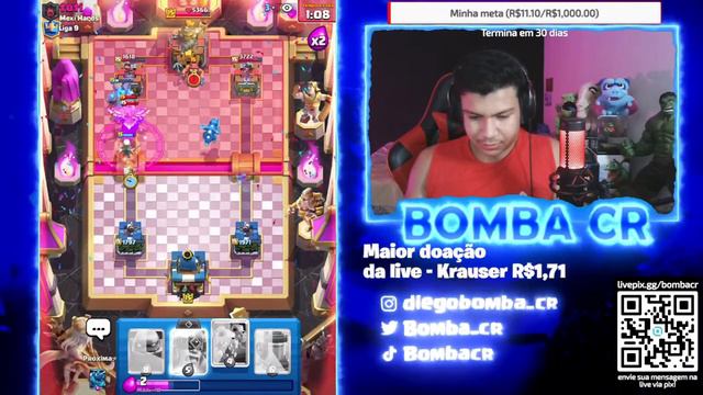 PUSH RUMO AO TOP 1 COM DUAS EVOLUÇÃO - CLASH ROYALE смотреть онлайн
