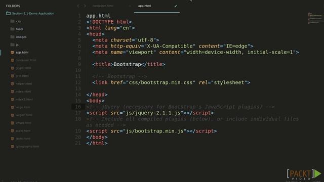 Web Development with Angular 2 & Bootstrap : Bootstrap Installation & Setup | packtpub.com смотреть онлайн