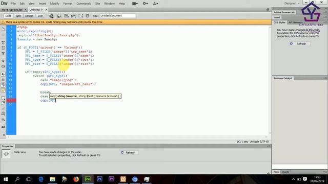 Tutorial Smarty PHP Template Engine - Copy Upload File смотреть онлайн