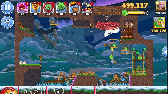 HOW TO GET 3 Stars for LEVEL 3 ANGRY BIRDS FRIENDS TOURNAMENT 1360 without POWER ( NO POWER-UP ) смотреть онлайн