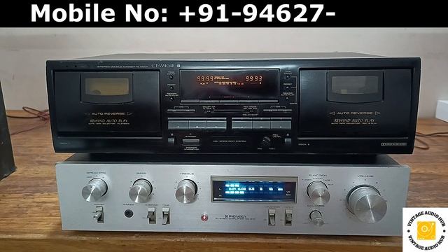Pioneer CT-W404R Stereo Cassette Deck ??Pioneer SA-610 Stereo Amplifier??|Review & connection Hindi смотреть онлайн