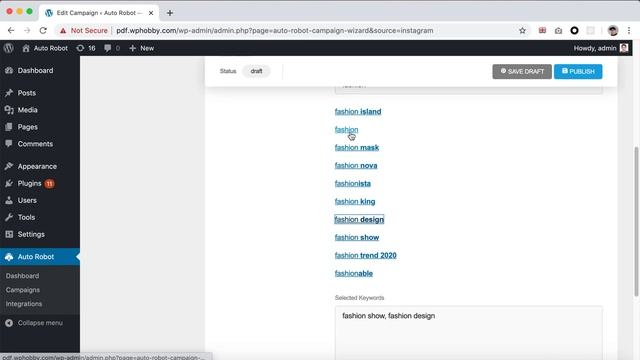 Auto Robot Instagram WordPress смотреть онлайн