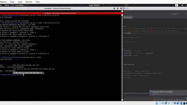 #mac address #python #kali | changing mac address by using python | 2 part of anonymous on internet смотреть онлайн
