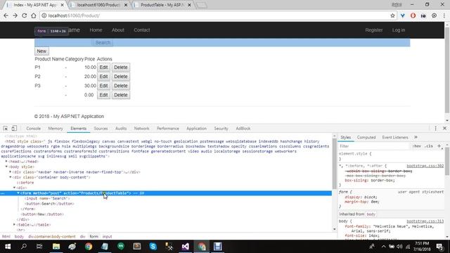 CRUD Operations In One Page Using Ajax With ASP .Net MVC - Session 3