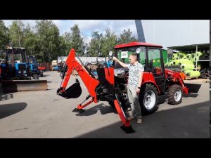 Экскаватор на мини трактор МТЗ 320 ЭТМ 320